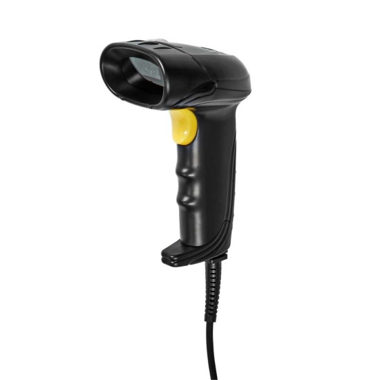 Nedis Scanner Χειρός Ενσύρματο με Δυνατότητα Ανάγνωσης 1D Barcodes (BSCN2D100BK) (NEDBSCN2D100BK)