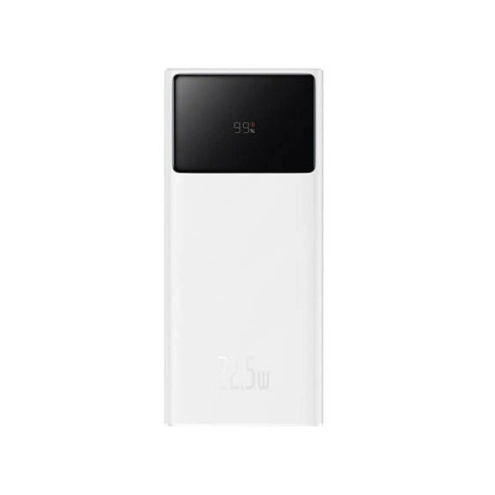 Baseus Star-Lord Power Bank 30000mAh 22.5W με 2 Θύρες USB-A και Θύρα USB-C Λευκό (PPXJ080102) (BASPPXJ080102)