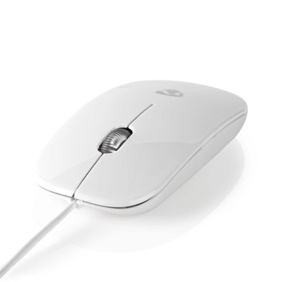 Nedis Wired Mouse Ενσύρματο Ποντίκι Λευκό (MSWD200WT) (NEDMSWD200WT)