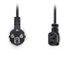 NEDIS CEGP10020BK30 Power Cable, Schuko Male Angled - IEC-320-C13 Angled, 3m, Bl