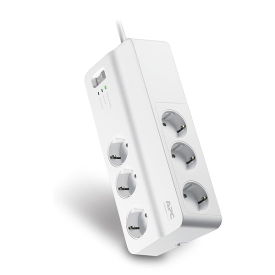 APC Πολύπριζο Ασφαλείας 6 Θέσεων Schuko (PM6-GR) (APCPM6-GR)