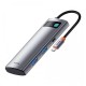 Baseus UltraJoy USB 3.0 Hub 4 Θυρών με σύνδεση USB-C Γκρι (B0005280A813-03) (BASB0005280A813-03)