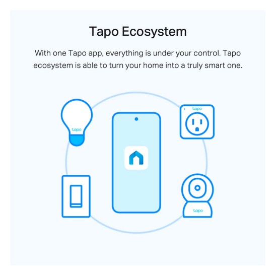 Tp-Link Smart Wi-Fi Light Bulb Tapo L510E E27 8.7W Dimable (TAPO L510E) (TPL510E)