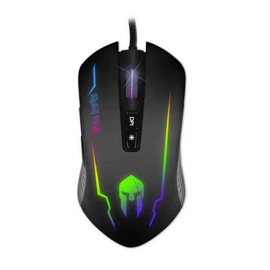 NOD IRON FIRE Wired Gaming Mouse, RGB LED NOD IRON FIRE Wired Gaming Mouse, RGB LED