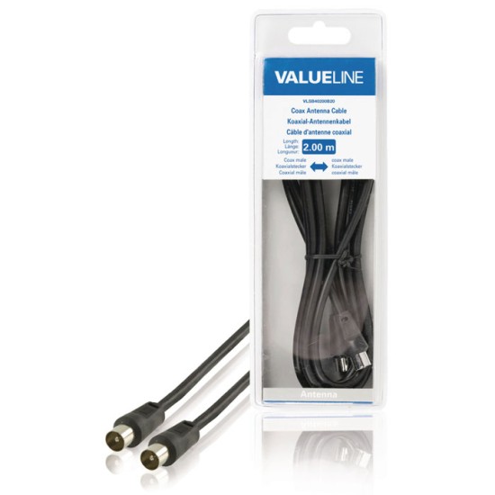 VLSB 40200B 2.00 cable coax male - coax male