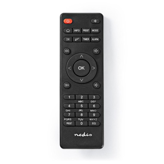 Nedis Επιτραπέζιο Ραδιόφωνο Ρεύματος με Bluetooth και USB Μαύρο (RDIN4000BK) (NEDRDIN4000BK)