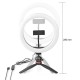 Nedis Ring Light 26cm 2700-6700K με Επιτραπέζιο Τρίποδο και Βάση για Κινητό (RLSTND100BK) (NEDRLSTND100BK)