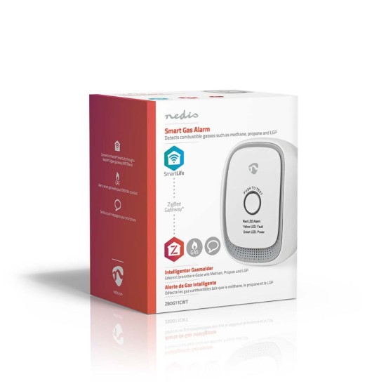 Nedis SmartLife Gas Detector 75 dB White (ZBDG11CWT) (NEDZBDG11CWT)