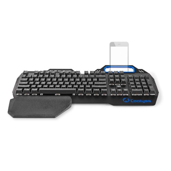 Nedis Wired Gaming Keyboard  Mechanical RGB US International (GKBD400BKUS) (NEDGKBD400BKUS)
