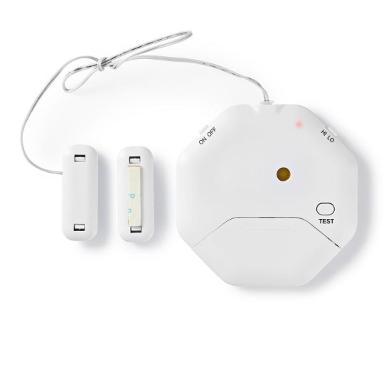 Nedis Αισθητήρας Θραύσης Κρυστάλλων Μπαταρίας Slim Break for Doors/Windows σε Λευκό Χρώμα (ALRMGBD20WT) (NEDALRMGBD20WT)