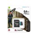 Kingston microSD Memory Card 64GB Canvas Go! Plus (SDCG3/64GB) (KINSDCG3/64GB)