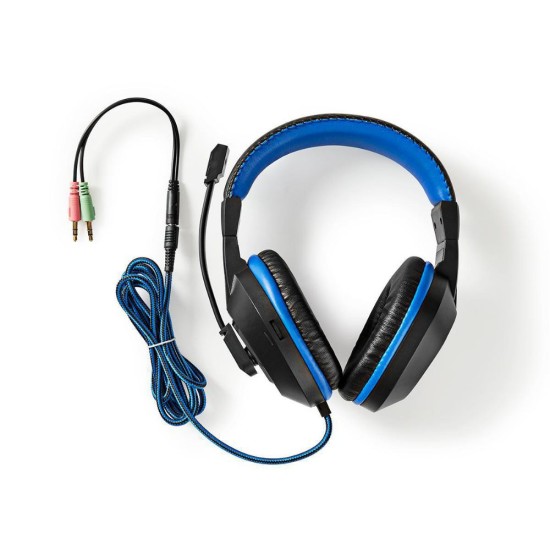 Nedis Combo Σετ Gaming Πληκτρολόγιο με διακόπτες και Φωτιζόμενα πλήκτρα & Ποντίκι (Αγγλικό US) (GCK41100BKUS) (NEDGCK41100BKUS)