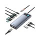 Baseus Gleam USB-C Docking Station με HDMI 4K PD Ethernet και συνδεση 2 Οθονών Γκρι (CAHUB-CU0G) (BASCAHUB-CU0G)