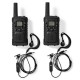 Nedis Walkie Talkie με Μονόχρωμη Οθόνη Σετ 2τμχ (WLTK0610BK) (NEDWLTK0610BK)