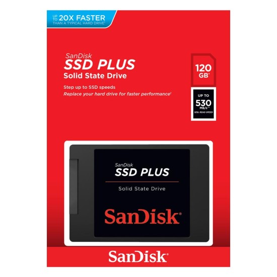 SanDisk Δίσκος SSD Plus 120GB (SDSSDA-120G-G27)
