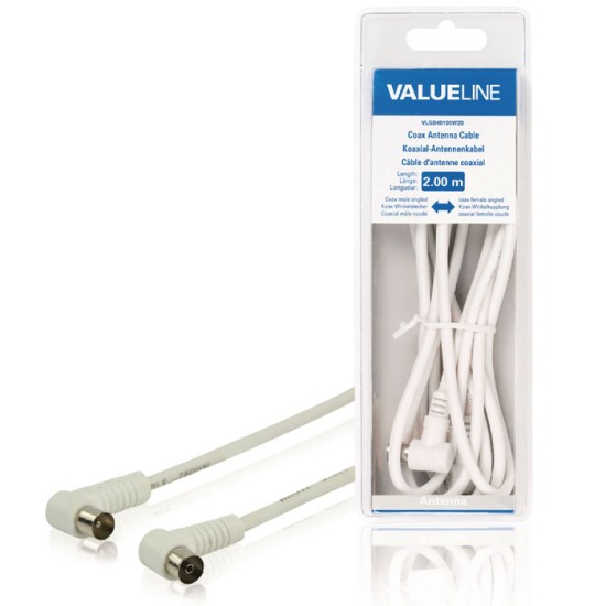 VLSB 40100W 2.00 cable coax male angled - coax female angled