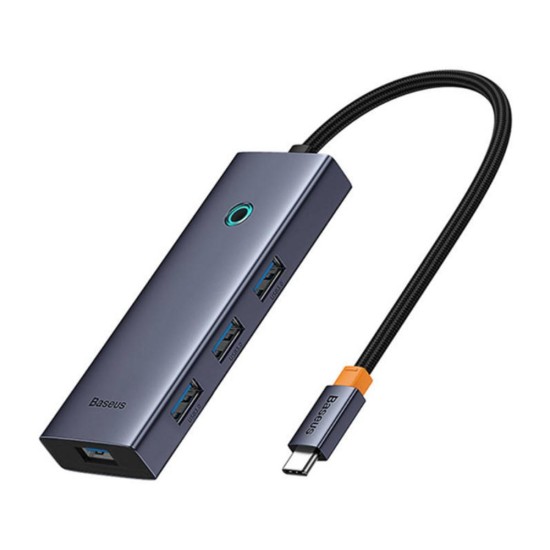 Baseus Hub 5w1 Ultrajoy 5-port 1xHDMI4k@30hz + 4xUSB 3.0 Grey (B00052809813-00) (BASB00052809813-00)