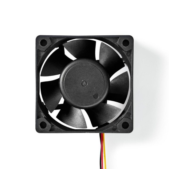 Nedis DC Fan 60 mm 3-Pin 32.3 dBA Black (DCFAN6025BK) (NEDDCFAN6025BK)