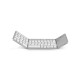 MediaRange Fordable and Rechargeable Bluetooth keyboard 64 keys with touchpad Silver (MROS133-GR)