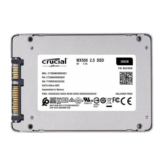 Crucial SSD 250GB MX500 SATA 6Gb/s 2.5-inch  (CT250MX500SSD1)