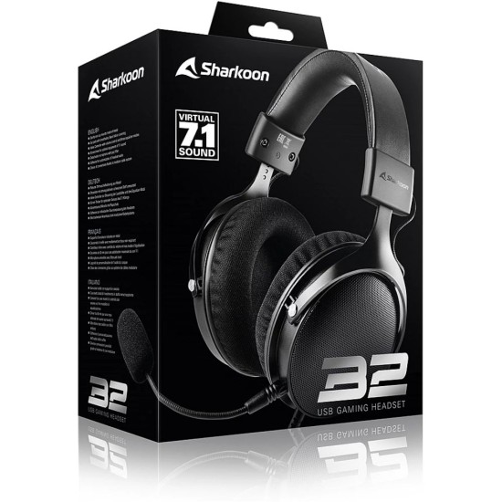Sharkoon B2 Over Ear Gaming Headset (B2) (SHRB2)