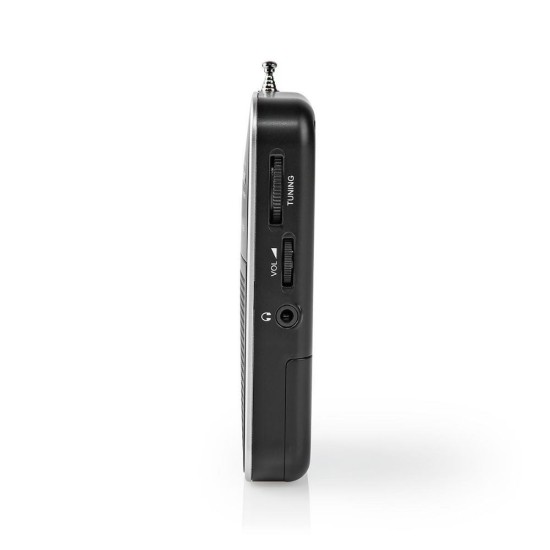 Nedis Ραδιοφωνάκι Μπαταρίας Ασημί Silver/Black (RDFM1110SI) (NEDRDFM1110SI)