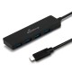 MediaRange USB Type-C™ to USB 3.0 hub 1:4, bus-powered, black (MRCS508) MediaRange USB Type-C™ to USB 3.0 hub 1:4, bus-powered, black (MRCS508)