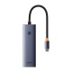 Baseus UltraJoy USB 3.0 Hub 3 Θυρών με σύνδεση USB-C Γκρι (B0005280A813-00) (BASB0005280A813-00)
