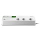 APC Πολύπριζο Ασφαλείας 6 Θέσεων Schuko με 2 USB Θύρες Λευκό (PM6U-GR) (APCPM6U-GR)