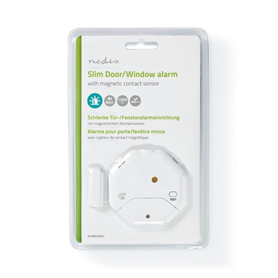Nedis Αισθητήρας Πόρτας/Παραθύρου Μπαταρίας Door/Window Sensor σε Λευκό Χρώμα (ALRMD20WT) (NEDALRMD20WT)