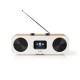 Nedis Επιτραπέζιο Ραδιόφωνο Ρεύματος DAB+ με Bluetooth και USB Λευκό (RDIN2500WT) (NEDRDIN2500WT)