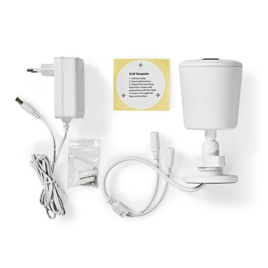 Nedis SmartLife Wireless Camera System Additional camera Full HD 1080p IP65 Night vision White (SLNVRC01CWT) (NEDSLNVRC01CWT)