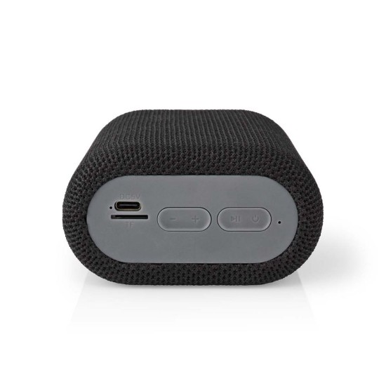 Nedis Ηχείο Bluetooth 5W με Διάρκεια Μπαταρίας έως 7 ώρες Μαύρο (SPBT2005BK) (NEDSPBT2005BK)