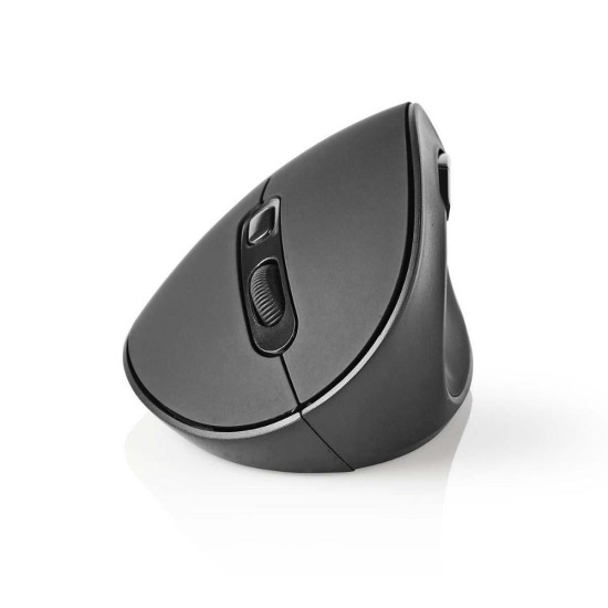 Nedis Ergonomic Wireless Mouse Ασύρματο Vertical Ποντίκι Μαύρο (ERGOMSWS100BK) (NEDERGOMSWS100BK)