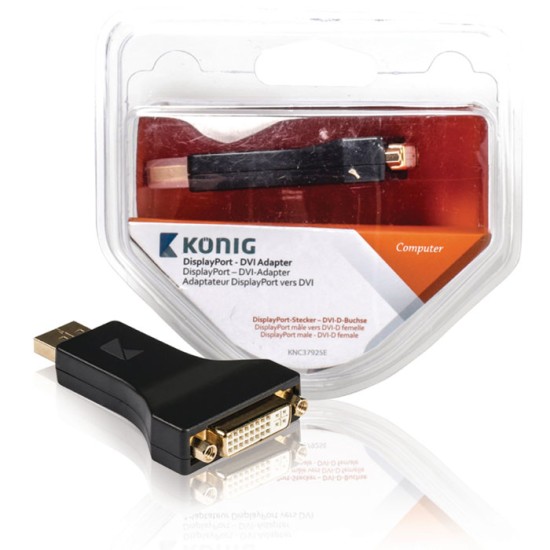 KNC 37925E DisplayPort - DVI adapter DisplayPort male - DVI-D female