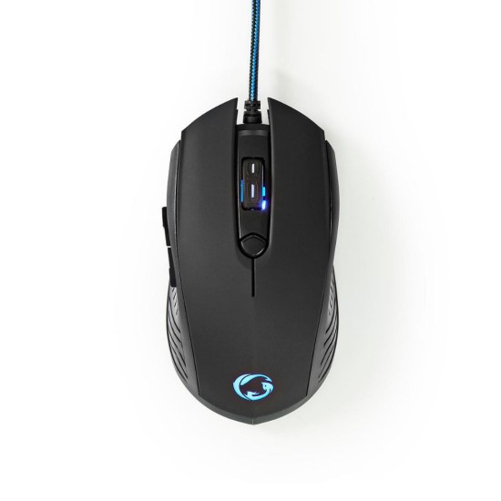 Nedis Combo Σετ Gaming Πληκτρολόγιο με διακόπτες και Φωτιζόμενα πλήκτρα & Ποντίκι (Αγγλικό US) (GCK41100BKUS) (NEDGCK41100BKUS)