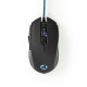 Nedis Combo Σετ Gaming Πληκτρολόγιο με διακόπτες και Φωτιζόμενα πλήκτρα & Ποντίκι (Αγγλικό US) (GCK41100BKUS) (NEDGCK41100BKUS)